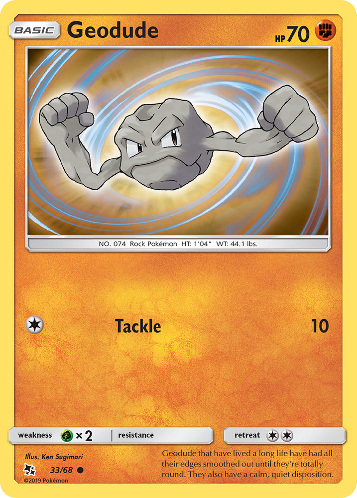 Geodude (33/68) [Sun & Moon: Hidden Fates] Pokémon