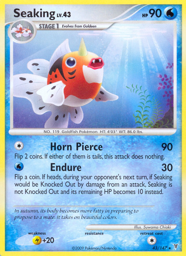 Seaking (43/147) [Platinum: Supreme Victors] Pokémon