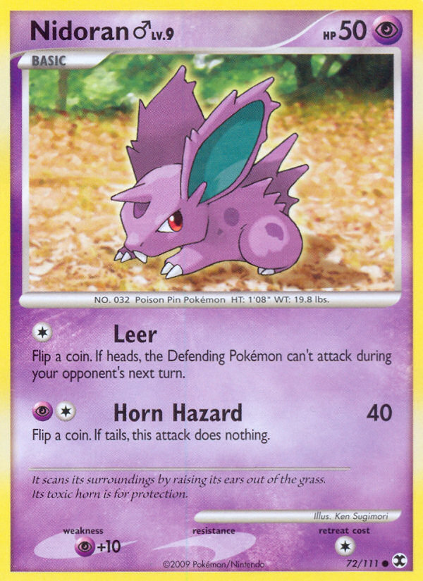 Nidoran (72/111) (Male) [Platinum: Rising Rivals] Pokémon