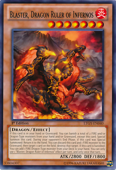 Blaster, Dragon Ruler of Infernos [LTGY-EN040] Rare Yu-Gi-Oh!