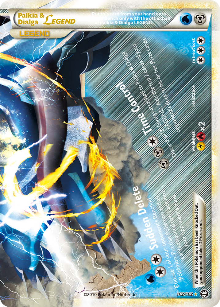 Palkia & Dialga LEGEND (102/102) [HeartGold & SoulSilver: Triumphant] Pokémon