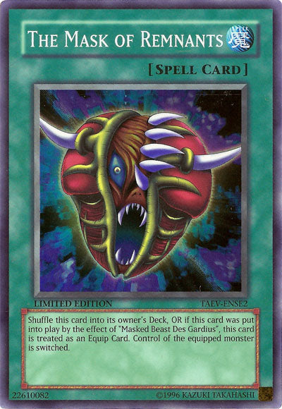 The Mask of Remnants [TAEV-ENSE2] Super Rare Yu-Gi-Oh!