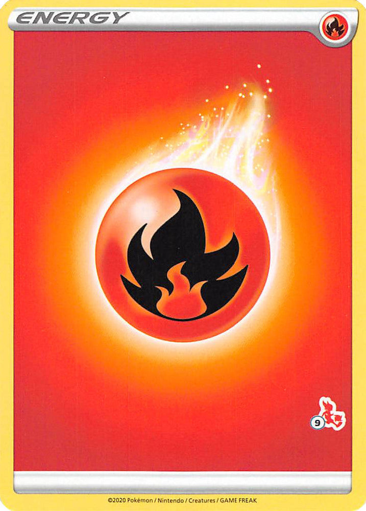 Fire Energy (Cinderace Stamp #9) [Battle Academy 2022] Pokémon