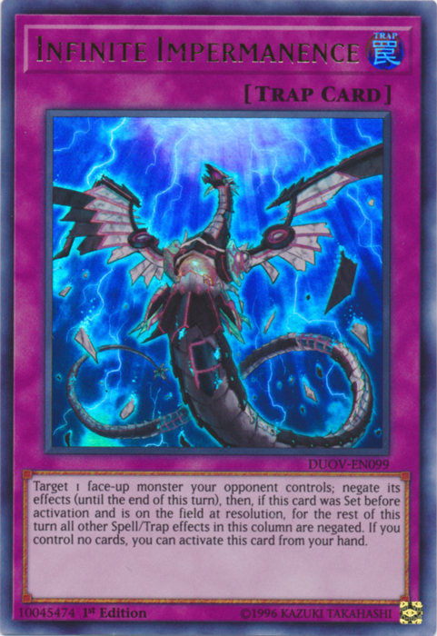 Infinite Impermanence [DUOV-EN099] Ultra Rare Yu-Gi-Oh!