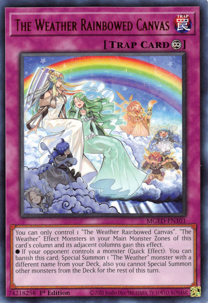 The Weather Rainbowed Canvas [MGED-EN101] Rare Yu-Gi-Oh!