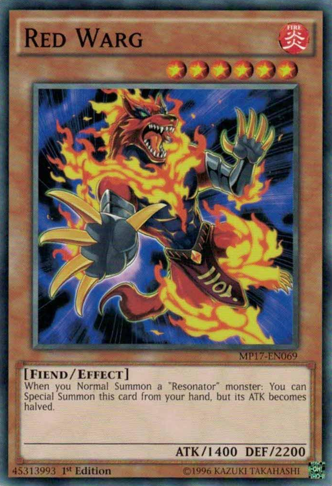 Red Warg [MP17-EN069] Common Yu-Gi-Oh!