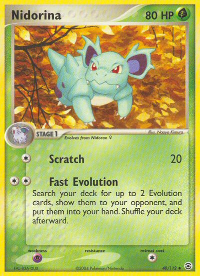 Nidorina (40/112) [EX: FireRed & LeafGreen] Pokémon
