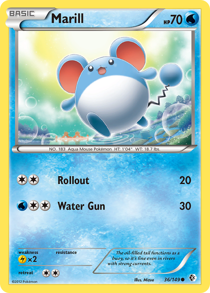 Marill (36/149) [Black & White: Boundaries Crossed] Pokémon