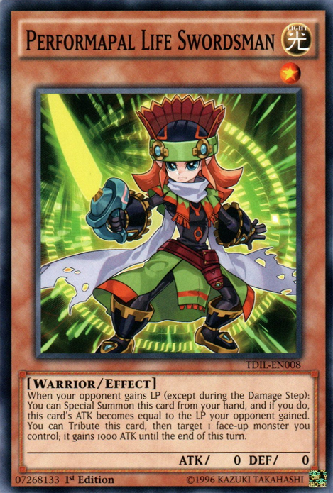 Performapal Life Swordsman [TDIL-EN008] Common Yu-Gi-Oh!