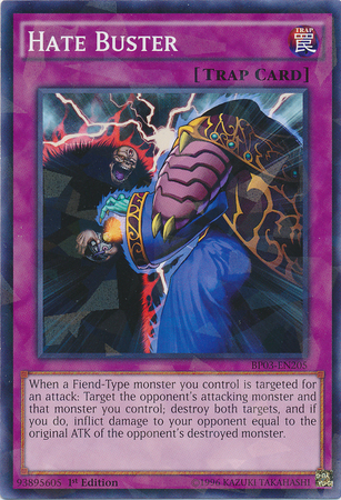 Hate Buster [BP03-EN205] Shatterfoil Rare Yu-Gi-Oh!
