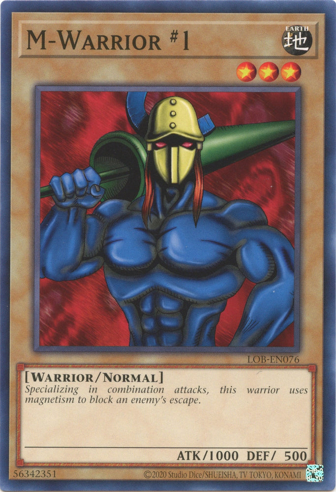 M-Warrior #1 (25th Anniversary) [LOB-EN076] Common Yu-Gi-Oh!