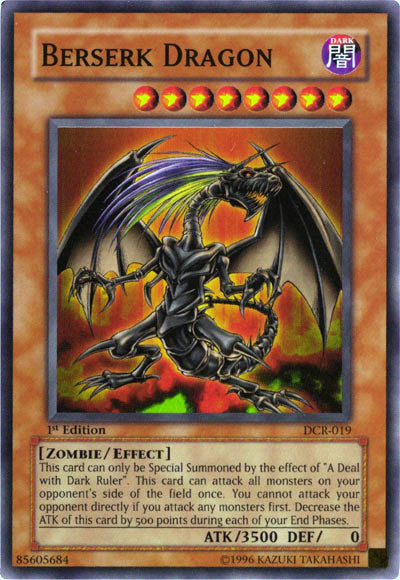 Berserk Dragon [DCR-019] Super Rare Yu-Gi-Oh!