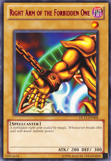 Right Arm of the Forbidden One (Red) [DL11-EN004] Rare Yu-Gi-Oh!