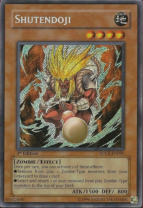 Shutendoji [SOVR-EN095] Secret Rare Yu-Gi-Oh!