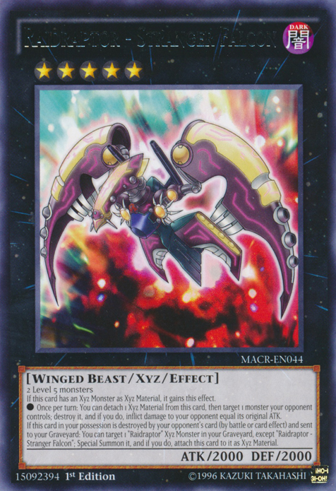 Raidraptor - Stranger Falcon [MACR-EN044] Rare Yu-Gi-Oh!
