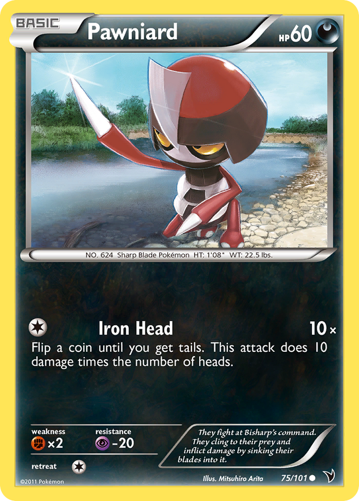 Pawniard (75/101) [Black & White: Noble Victories] Pokémon