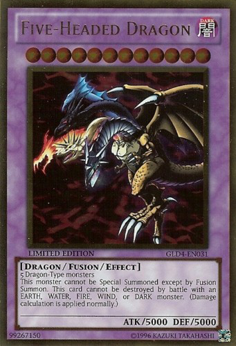 Five-Headed Dragon [GLD4-EN031] Gold Rare Yu-Gi-Oh!