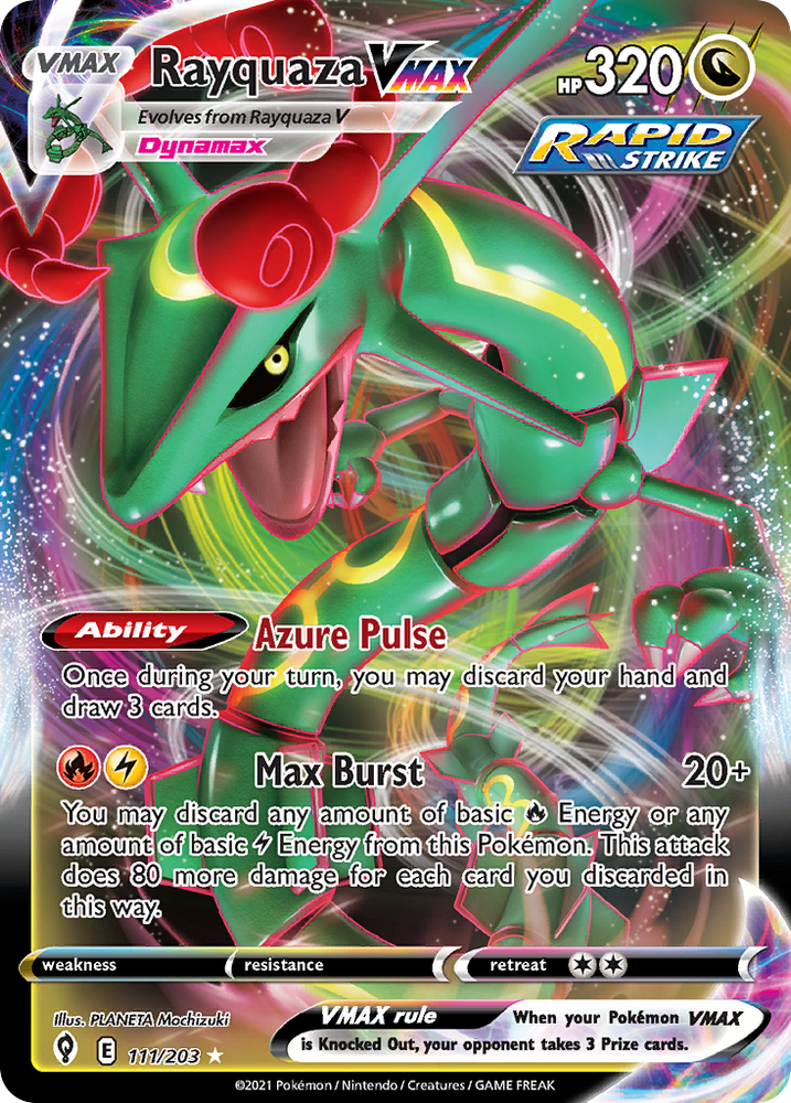 Rayquaza VMAX (111/203) (Jumbo Card) [Sword & Shield: Evolving Skies] Pokémon