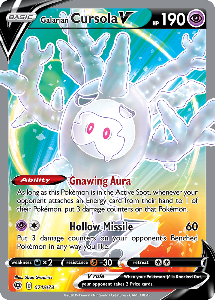 Galarian Cursola V (071/073) [Sword & Shield: Champion's Path] Pokémon