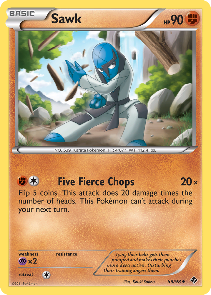 Sawk (59/98) [Black & White: Emerging Powers] Pokémon