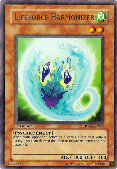 Lifeforce Harmonizer [CRMS-EN026] Ultra Rare Yu-Gi-Oh!