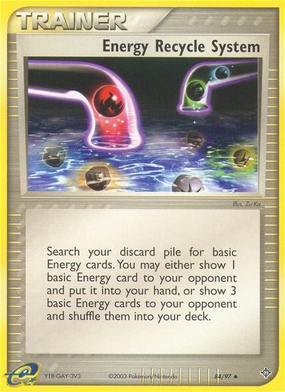 Energy Recycle System (84/97) [EX: Dragon] Pokémon