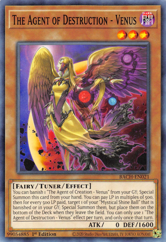 The Agent of Destruction - Venus [BACH-EN021] Common Yu-Gi-Oh!
