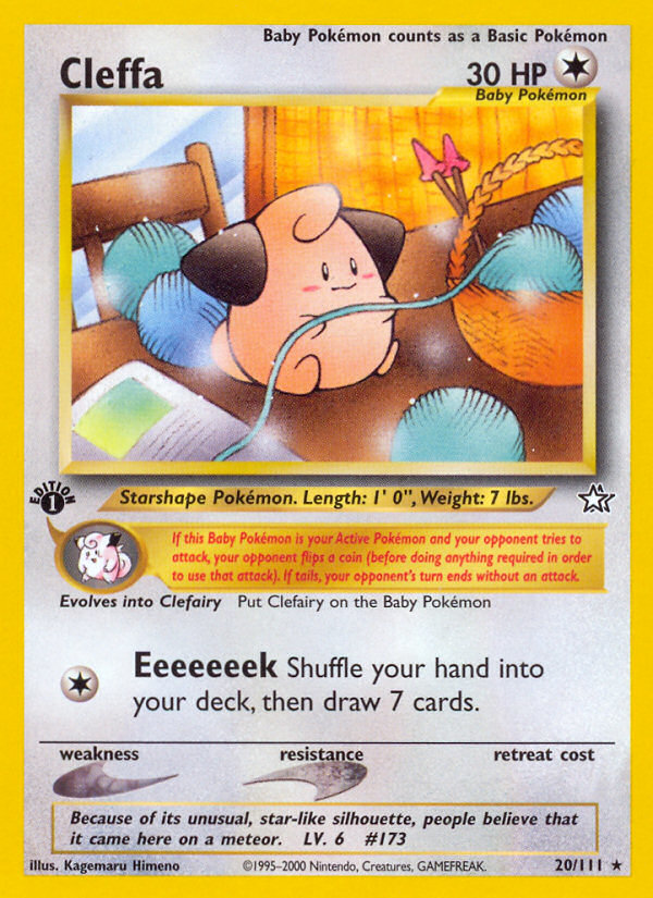Cleffa (20/111) [Neo Genesis 1st Edition] Pokémon