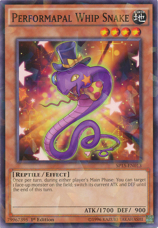 Performapal Whip Snake [SP15-EN013] Shatterfoil Rare Yu-Gi-Oh!