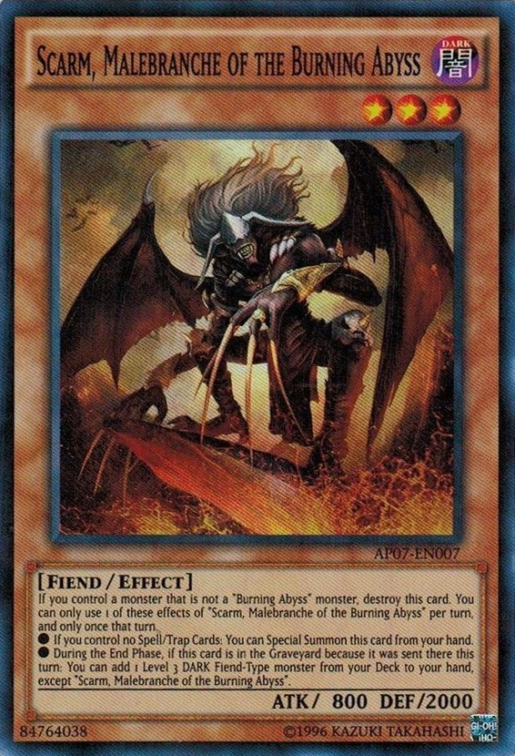 Scarm, Malebranche of the Burning Abyss [AP07-EN007] Super Rare Yu-Gi-Oh!
