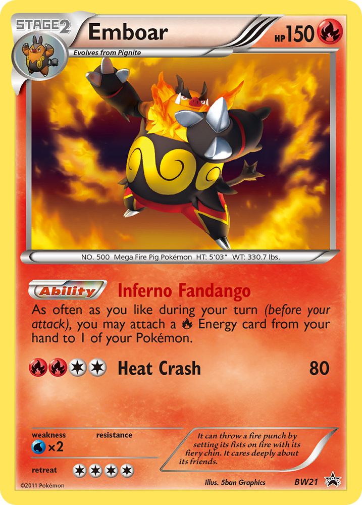 Emboar (BW21) [Black & White: Black Star Promos] Pokémon