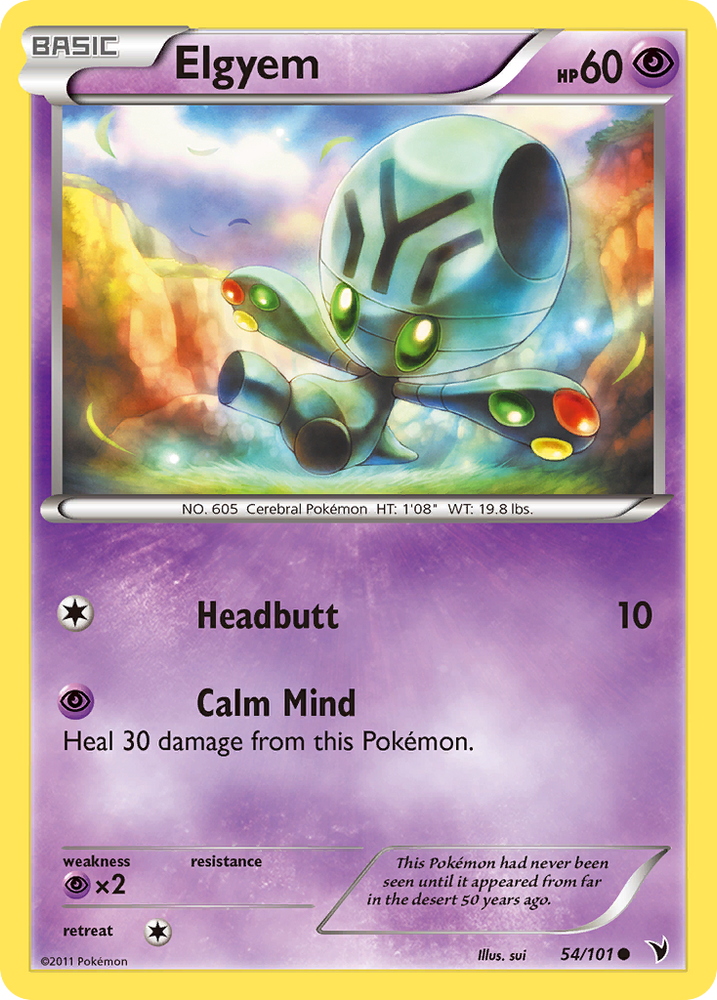 Elgyem (54/101) [Black & White: Noble Victories] Pokémon