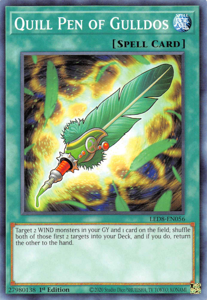 Quill Pen of Gulldos [LED8-EN056] Common Yu-Gi-Oh!