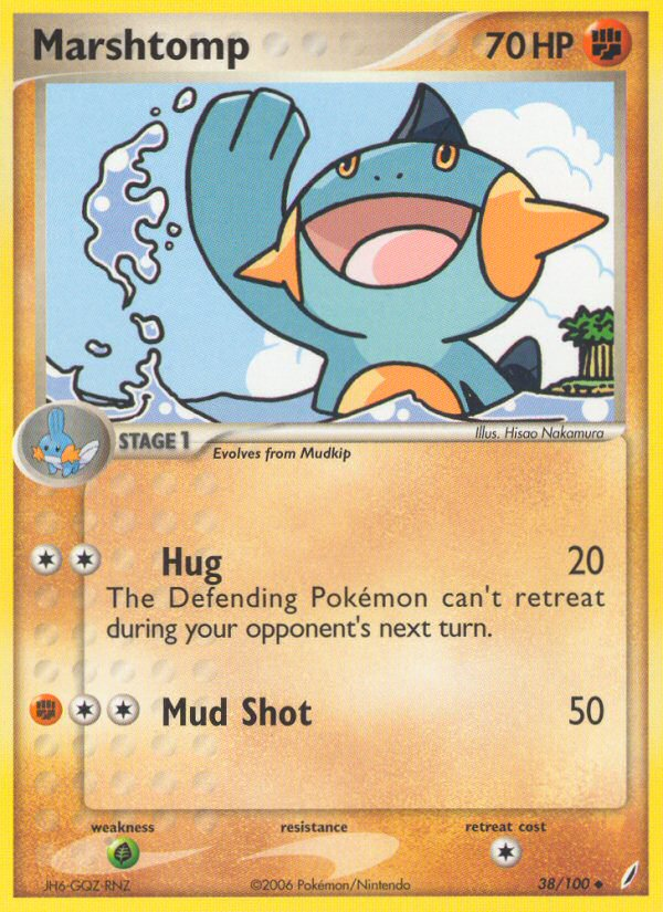 Marshtomp (38/100) [EX: Crystal Guardians] Pokémon