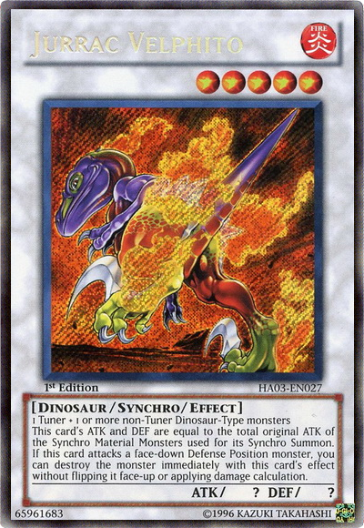 Jurrac Velphito [HA03-EN027] Secret Rare Yu-Gi-Oh!