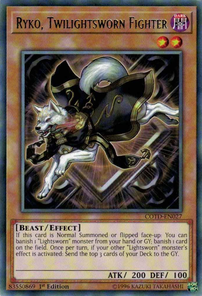 Ryko, Twilightsworn Fighter [COTD-EN027] Rare Yu-Gi-Oh!