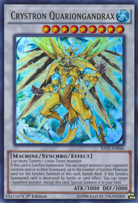 Crystron Quariongandrax [RATE-EN046] Ultra Rare Yu-Gi-Oh!