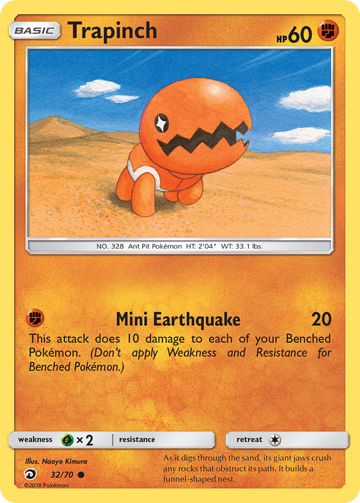 Trapinch (32/70) [Sun & Moon: Dragon Majesty] Pokémon