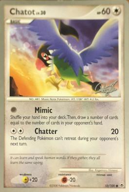 Chatot LV.30 (55/100) (Bliss Control - Paul Atanassov) [World Championships 2008] Pokémon