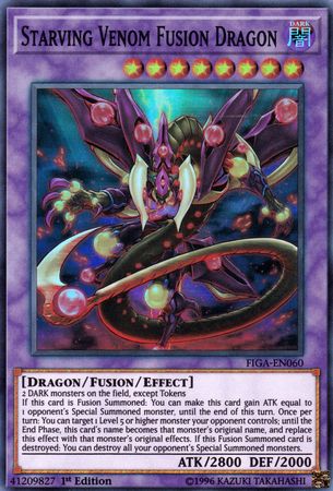 Starving Venom Fusion Dragon [FIGA-EN060] Super Rare Yu-Gi-Oh!