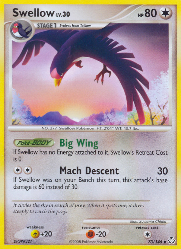 Swellow (73/146) [Diamond & Pearl: Legends Awakened] Pokémon