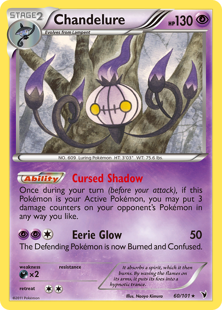 Chandelure (60/101) [Black & White: Noble Victories] Pokémon