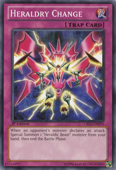 Heraldry Change [CBLZ-EN070] Common Yu-Gi-Oh!