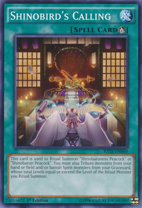Shinobird's Calling [RATE-EN060] Common Yu-Gi-Oh!