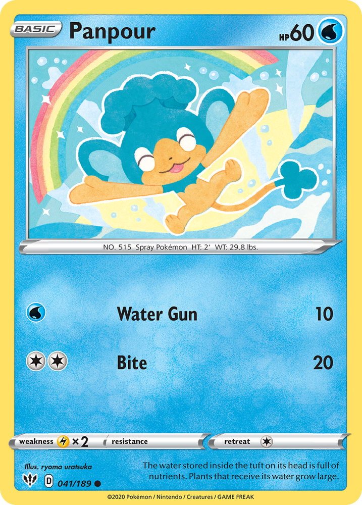 Panpour (041/189) [Sword & Shield: Darkness Ablaze] Pokémon