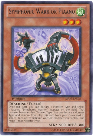 Symphonic Warrior Piaano [STOR-EN035] Rare Yu-Gi-Oh!