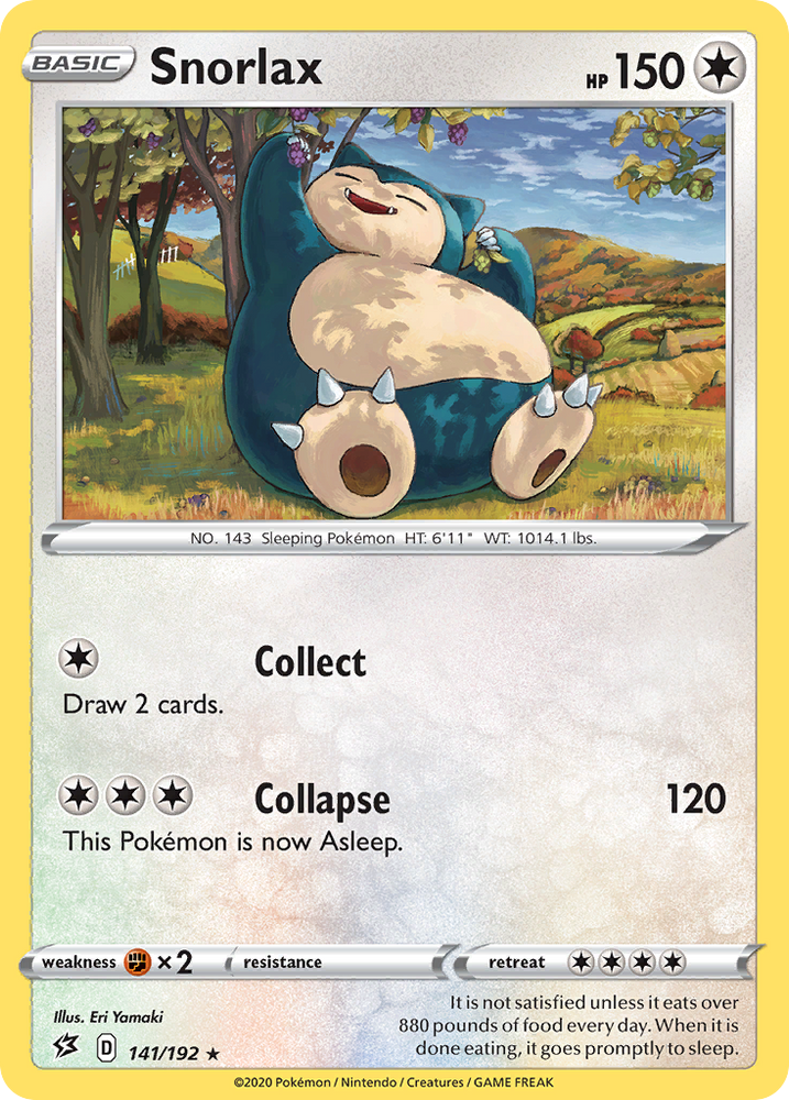 Snorlax (141/192) [Sword & Shield: Rebel Clash] Pokémon