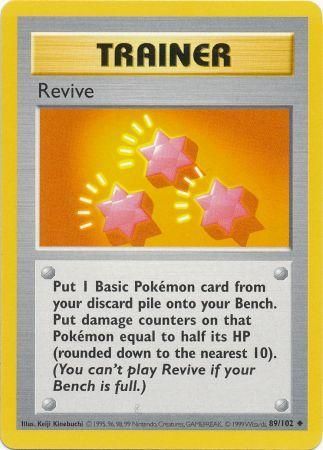 Revive (89/102) [Base Set Shadowless Unlimited] Pokémon