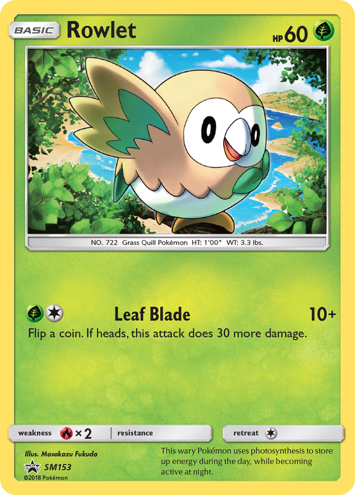 Rowlet (SM153) [Sun & Moon: Black Star Promos] Pokémon