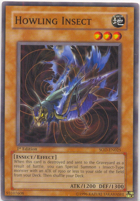 Howling Insect [SOD-EN025] Common Yu-Gi-Oh!